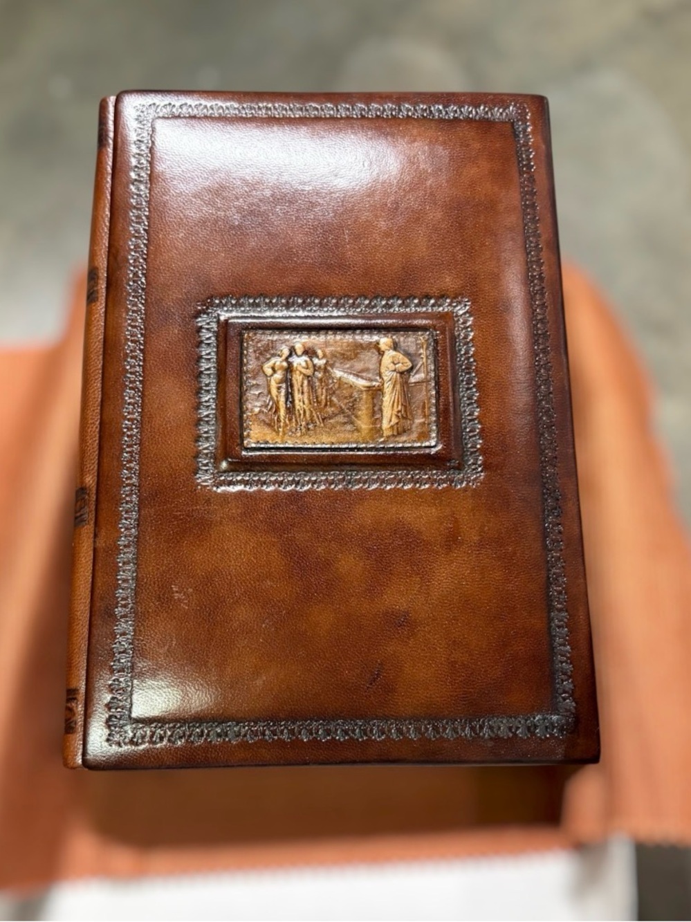 Antique Italian Leather Journal Notebook